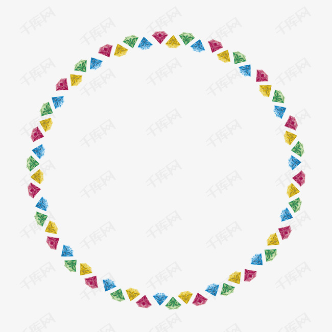 白色简约钻石圆圈边框纹理的素材免抠免抠png边框纹理圆圈白色简约