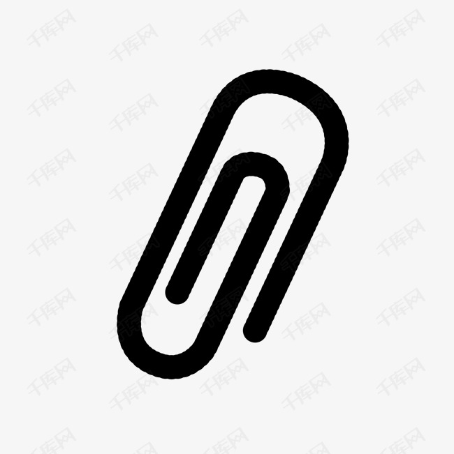 卡通回形针扣针矢量