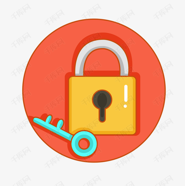 卡通锁矢量图下载