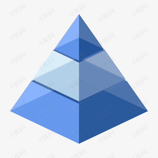蓝色金子塔素材图片免费下载-千库网
