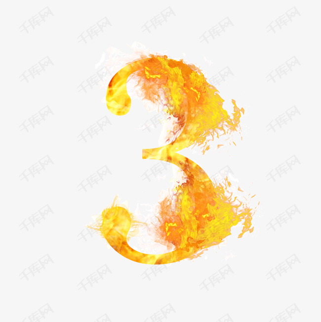 数字3艺术字设计图片-千库网