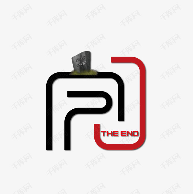 ppt结束语完艺术字设计图片-千库网