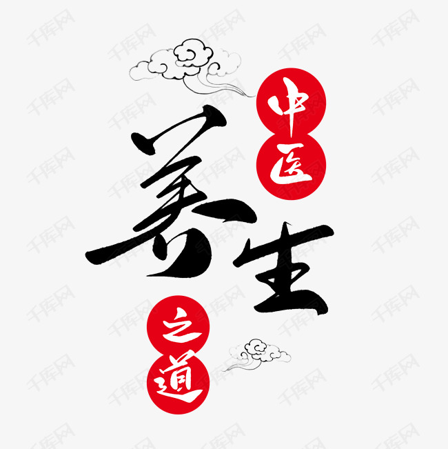 中医养生艺术字