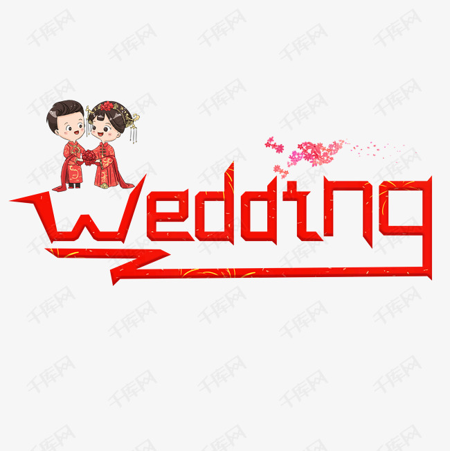 wedding字体