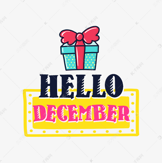 HelloDecember英文字体设计