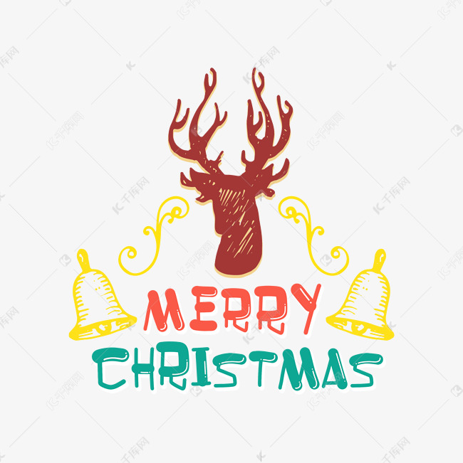merryChristmas圣诞快乐字体设计