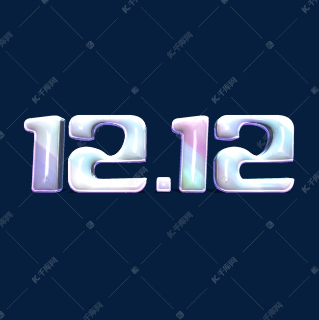 12.12酸性创意字体设计