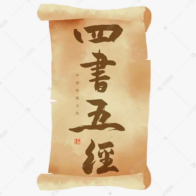 四书五经书法艺术字