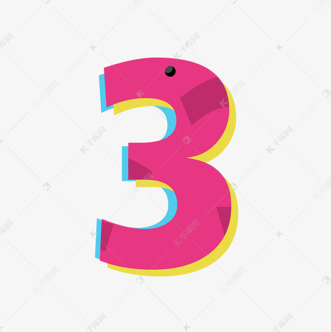 创意电商倒计时数字3