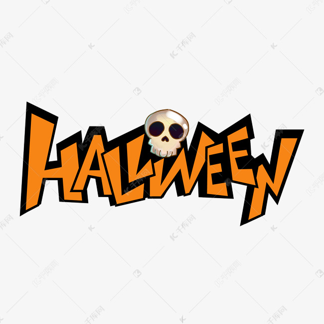 Halloween万圣节艺术字