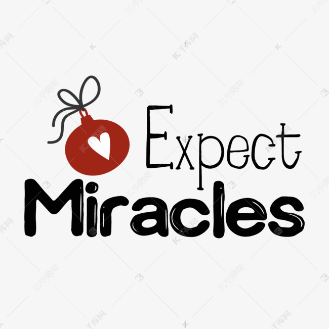 svg黑色卡通期待生活中的奇迹英文线描字母插画