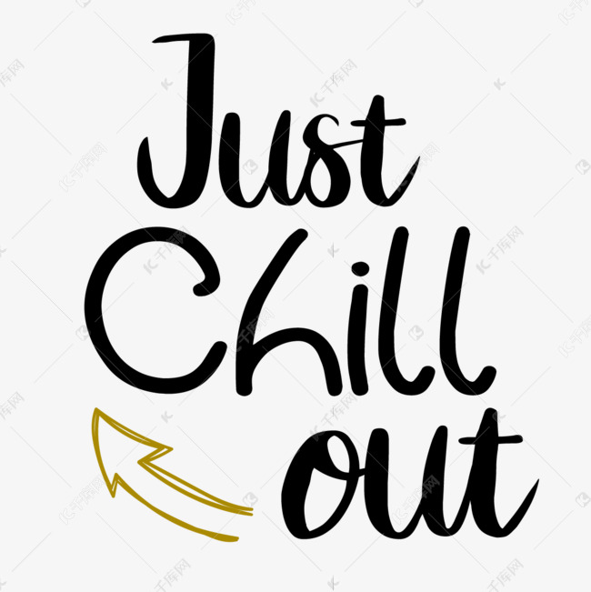 svg黑色卡通冷静下来英文字母