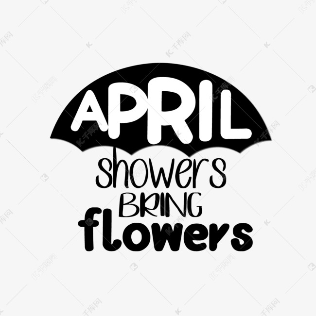 Svg四月的阵雨正在开花英文短语 艺术字设计 千库网 Svg四月的阵雨正在开花英文短语 艺术字设计 千库网