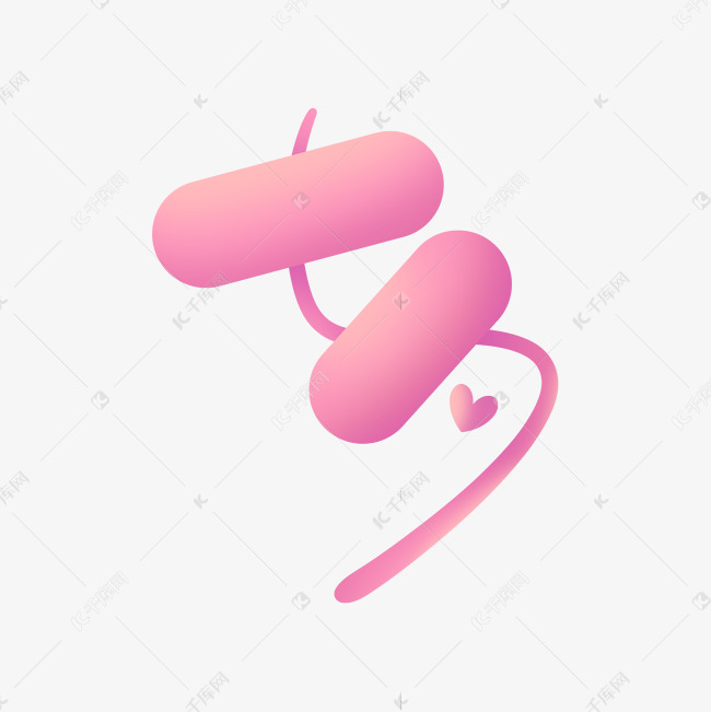 七夕粉色浪漫创意字体设计