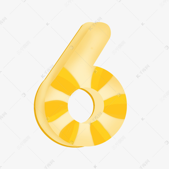 6卡通水果凤梨数字倒计时