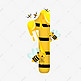 卡通可爱黄色蜜蜂蜂蜜数字1