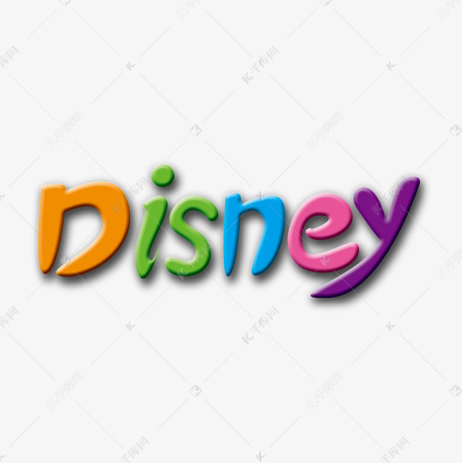 创意卡通disney艺术字