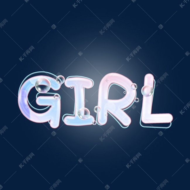 卡通泡泡女孩girl
