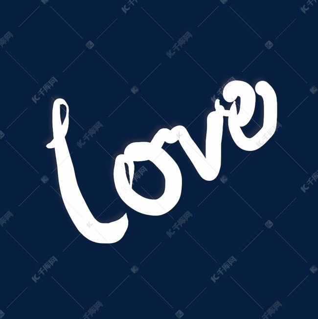 白色英语连笔字