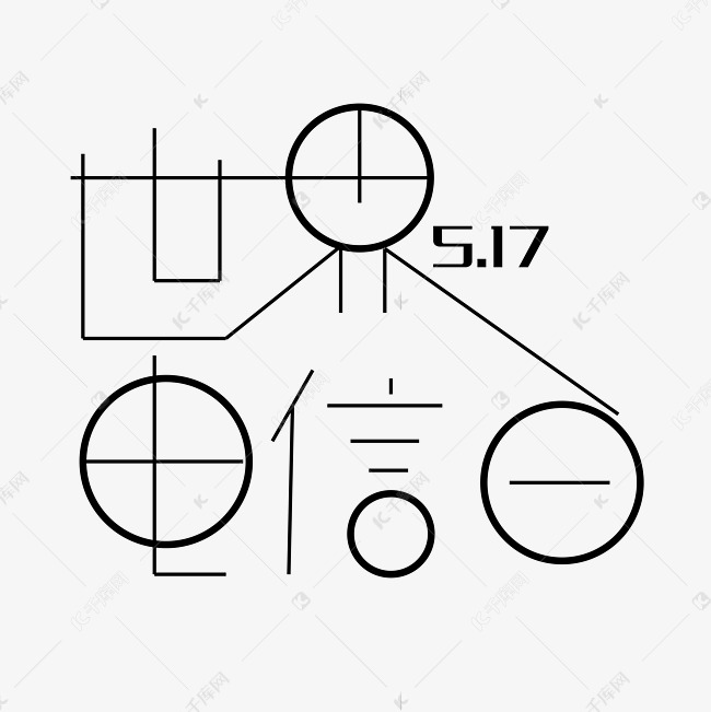 世界电信日5.17字体创意设计矢量图