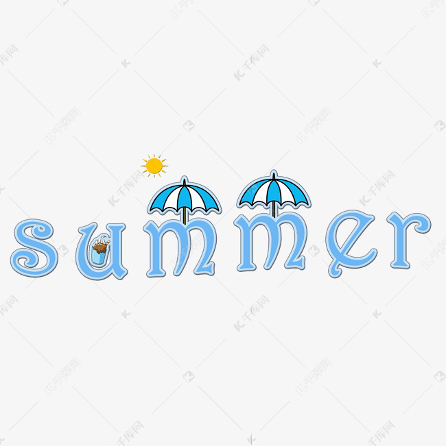 夏天summer矢量图