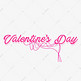 Valentine'sDay透明创意情人节艺术字千库原创