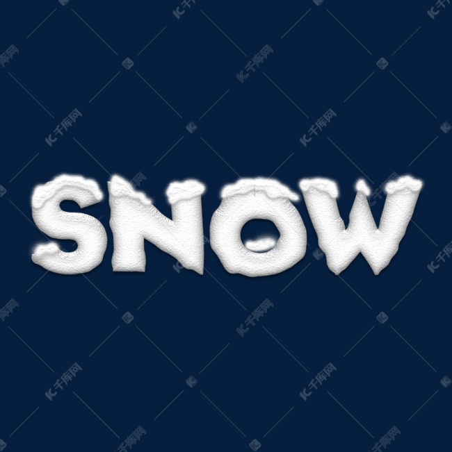 冬天白色雪SNOW英文