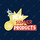 卡通电商水果标签夏季新品NEWSUMMERPRODUCTS