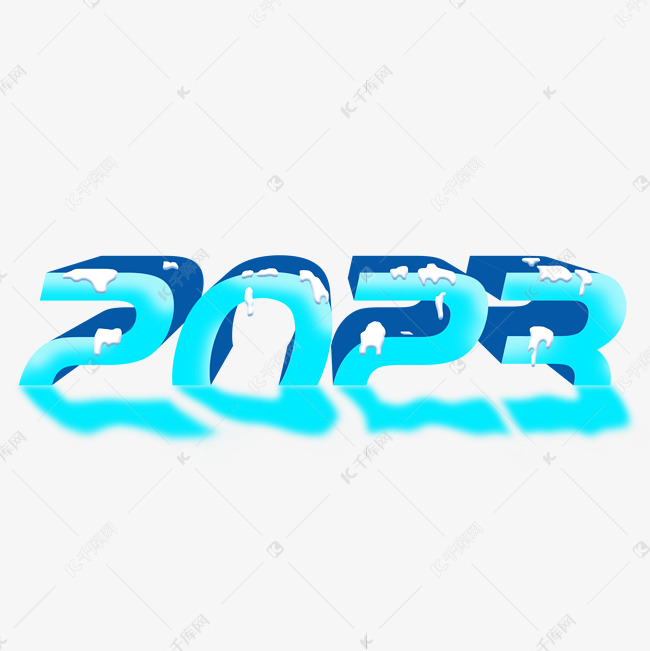 2023立体卡通蓝色