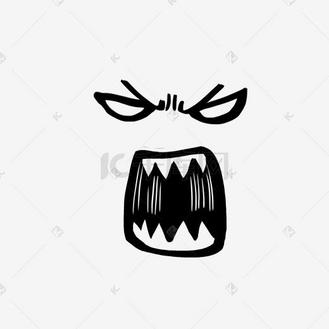 黑线表情包图片素材_黑色线条