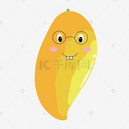 水果图片_黄色芒果表情包免抠图