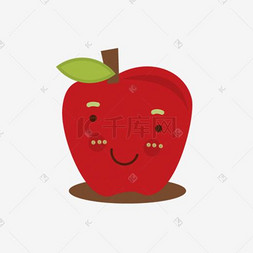 苹果果蔬图片_矢量苹果表情图标