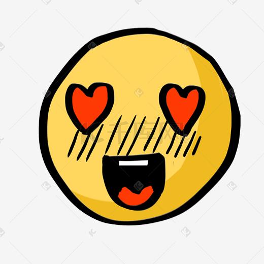 手绘表情中意你图片