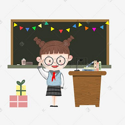 庆祝香港回归剪纸图片_庆祝教师节女学生场景