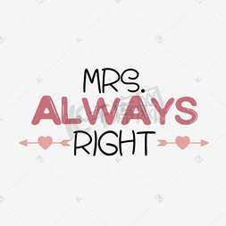 老婆永远是对的艺术字体svg