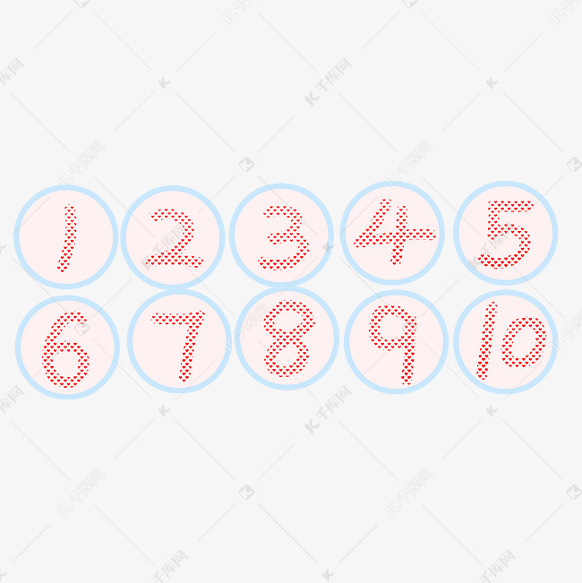 数字小清新文字创意原创文字设计装饰文字可爱风格英文字母艺术字设计图片 千库网