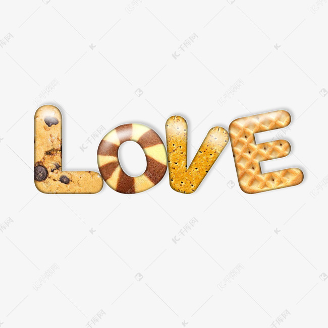 创意卡通饼干love