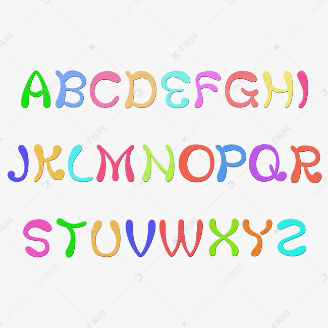 常规通用-字母26个英文字母艺术字千库原创