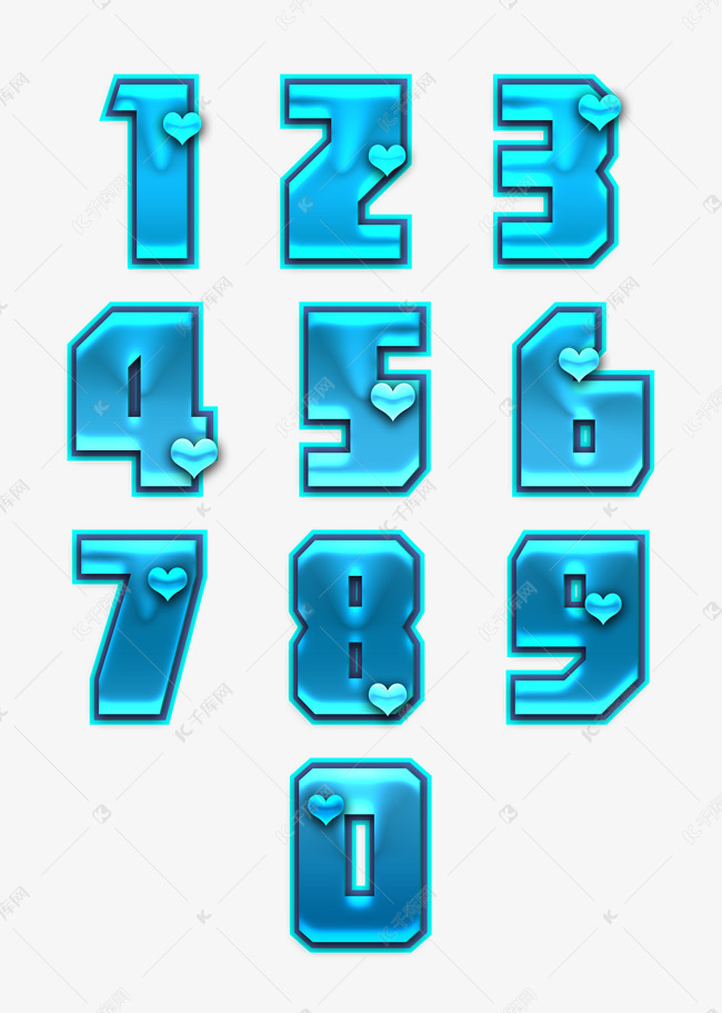 千库艺术文字频道为数字合集艺术字设计千库原创艺术字体提供免费下载