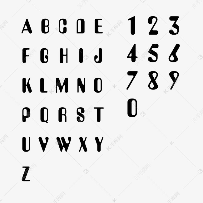 字母数字ABC123