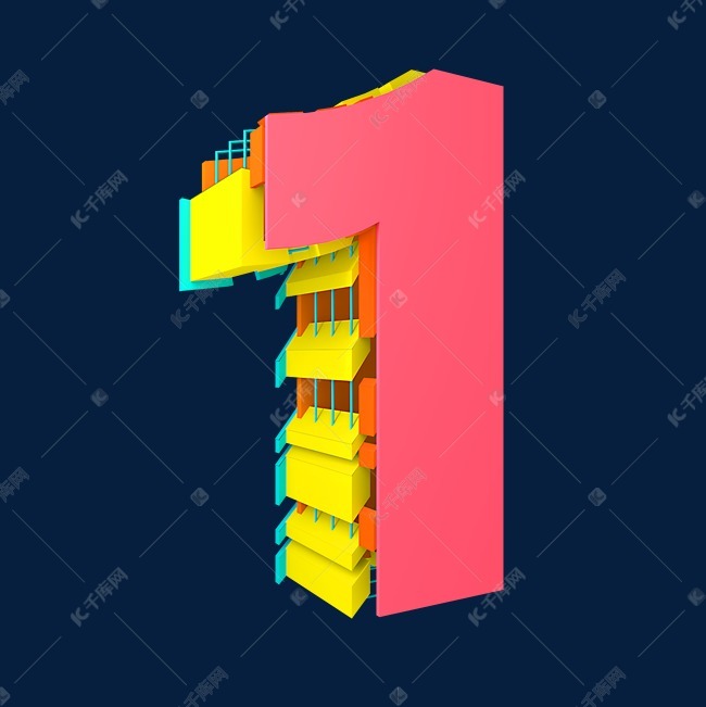 数字1数字1艺术字2018-11-29发布,千库艺术文字频道为数字1艺术字体