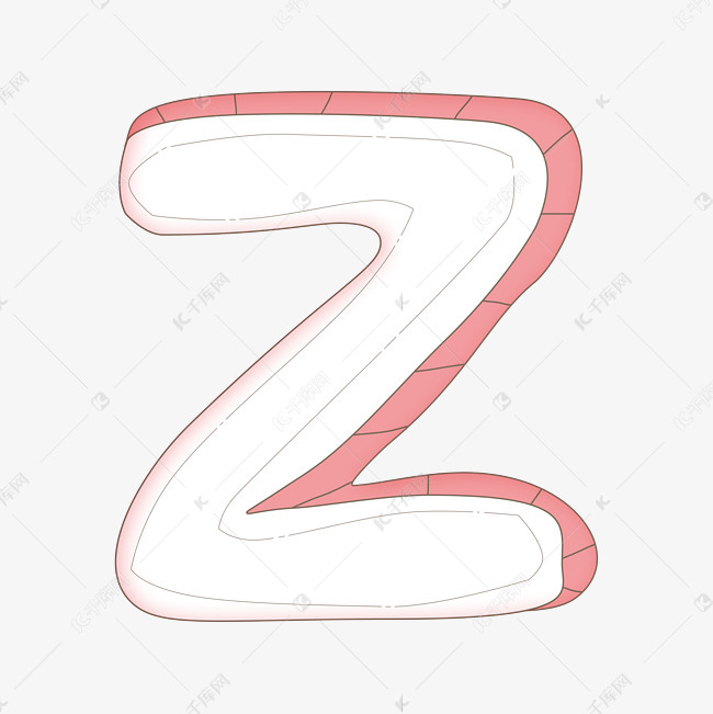 艺术字库 z 字母z立体艺术字字体来源:作者自己创作的艺术字体  字母z