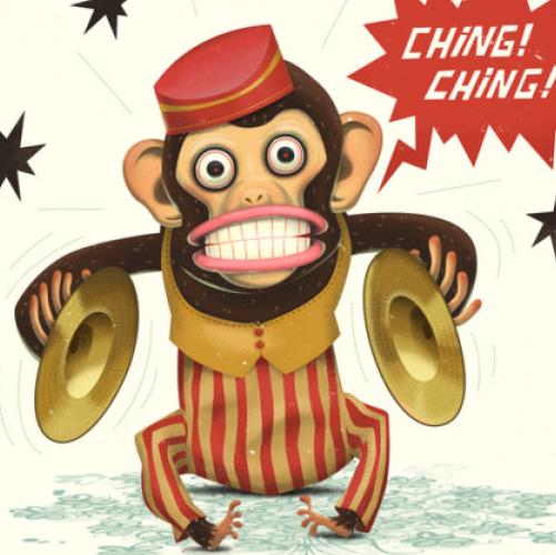 插图猴子配乐音频素材_猴子生气着急的叫声音效