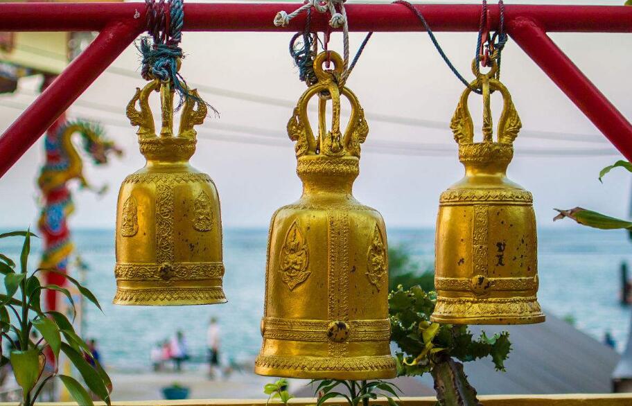 金色线条寺庙配乐音频素材_寺庙古寺小铃铛钟声音效