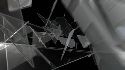 玻璃质感字体配乐音频素材_玻璃破碎散落声音音效