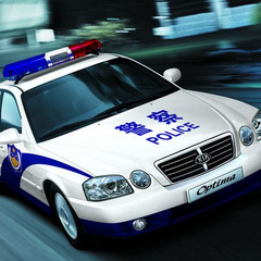 110警车发动警笛声音效