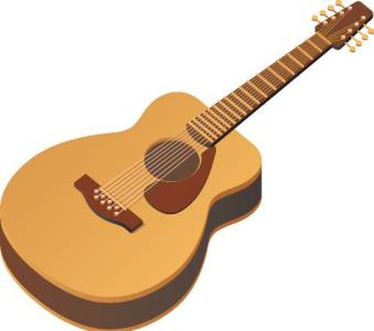 简单构图配乐音频素材_吉他弹奏简单波动声音效