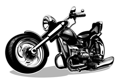 摩托车简图配乐音频素材_摩托车重型发动机发出的声音音效