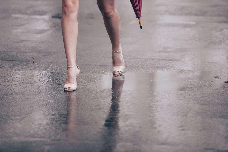 穿毕业服配乐音频素材_街道上女人穿高跟鞋行走的音效