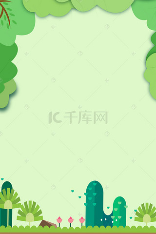 春背景卡通背景图片 春背景卡通背景素材图片 千库网